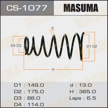 CS1077 MASUMA Пружина ходовой части