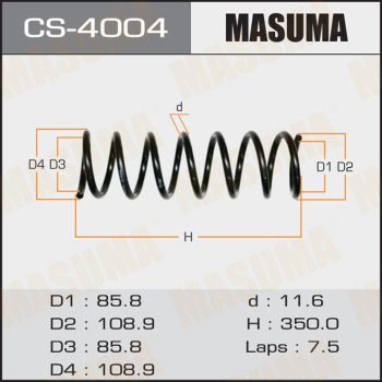 CS4004 MASUMA Пружина ходовой части