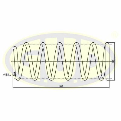 GCS014211 G.U.D. Пружина ходовой части