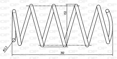 CSR905400 OPEN PARTS Пружина ходовой части