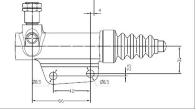 VSC118 MOTAQUIP Рабочий цилиндр, система сцепления