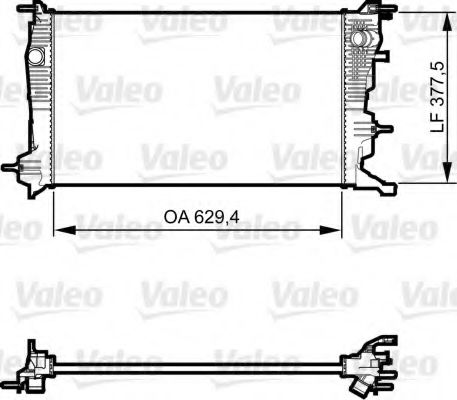 Радиатор охлаждения двигателя Valeo                735607