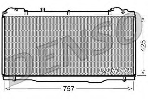 Радиатор системы охлаждения Denso                DRM23023