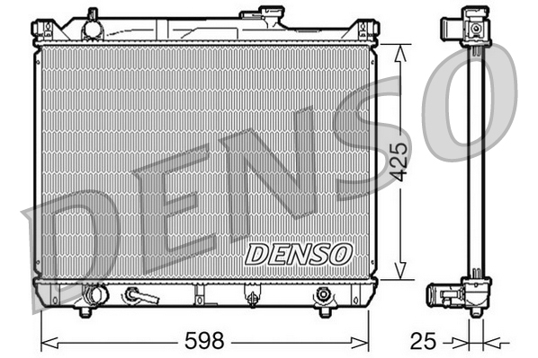 Радиатор системы охлаждения Denso                DRM47021