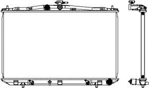 Радиатор системы охлаждения Sakura                32718506
