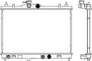 Радиатор системы охлаждения Sakura                33411013