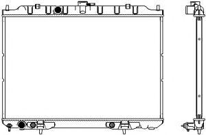 Радиатор системы охлаждения Sakura                33411034