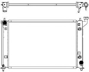 Радиатор системы охлаждения Sakura                34611051