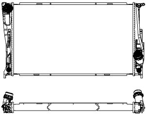 Радиатор системы охлаждения Sakura                30118502