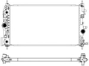 Радиатор системы охлаждения Sakura                30811008