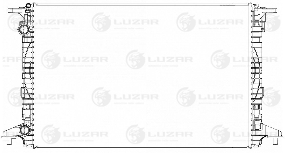 Радиатор охл. для ам Audi A4 (15-)a5 (16-) 1.4t2.0t2.0td MA (LRc 1830) Luzar                LRc 1830