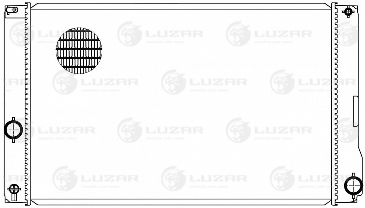 Радиатор охл. для ам Toyota Prius (09-)Lexus CT200h (10-) 1.8h Luzar                LRc 1979