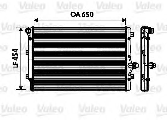 Радиатор системы охлаждения Valeo                734333