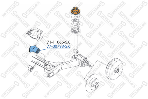 Подвеска, рычаг независимой подвески колеса Stellox                77-00798-SX