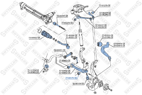 audi a8 3.0-6.03.0-4.0tdi 02> Stellox                7700175SX