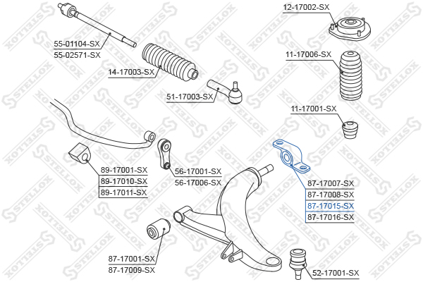 subaru legacy b12 99-03 Stellox                8717015SX