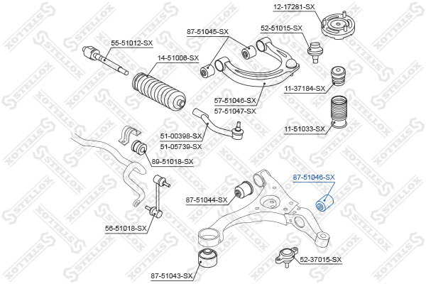 hyundai sonata nf 04> Stellox                8751046SX