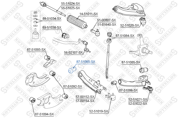 hyundai h-1 &4wd 96-01 Stellox                8751085SX