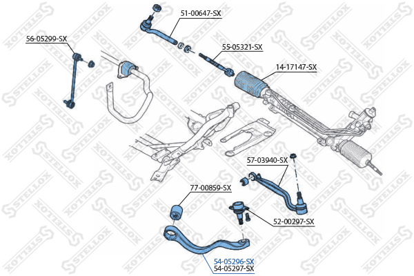 Link | перед лев | Stellox                54-05296-SX