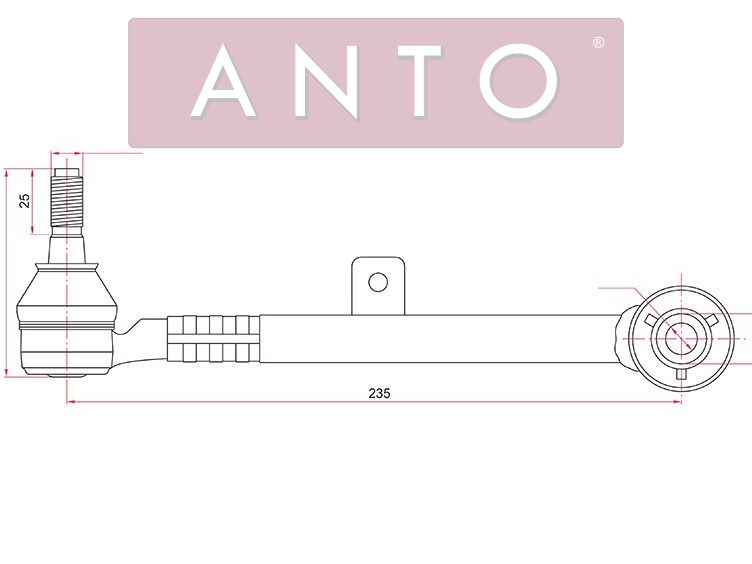 Тяга задняя поперечная toyota aristobreviscrownmark2progresverossalexus gssc300400 97- ANTO                ASB28427