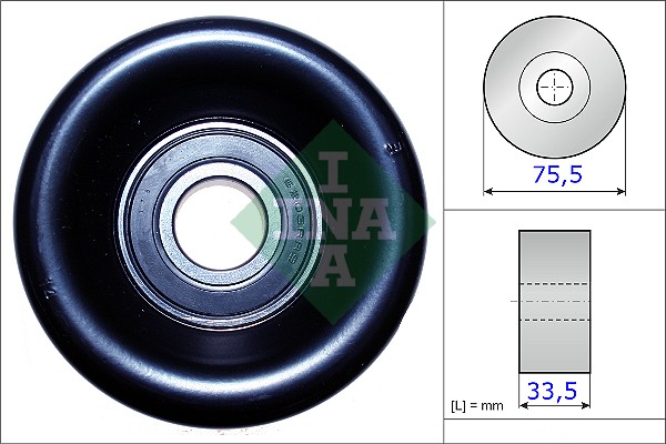 INA 531 0827 10 Натяжной ролик, поликлиновой ремень