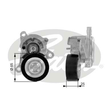 GATES T38320 Натяжной ролик, поликлиновой ремень DriveAlign®