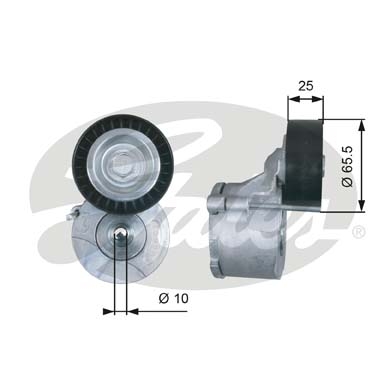 GATES T39281 Натяжной ролик, поликлиновой ремень DriveAlign®