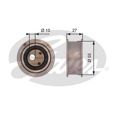 GATES T42042 Натяжной ролик, ремень ГРМ PowerGrip®