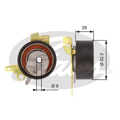 GATES T43022 Натяжной ролик, ремень ГРМ PowerGrip®