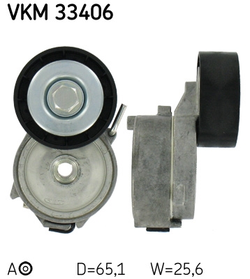 SKF VKM 33406 Натяжной ролик, поликлиновой ремень