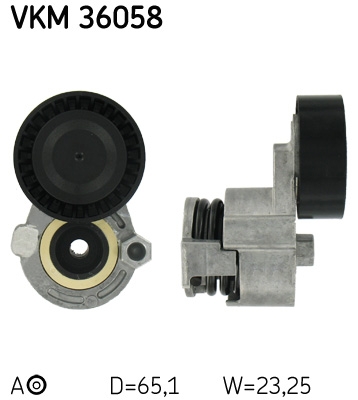 SKF VKM 36058 Натяжной ролик, поликлиновой ремень