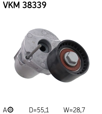 SKF VKM 38339 Натяжной ролик, поликлиновой ремень