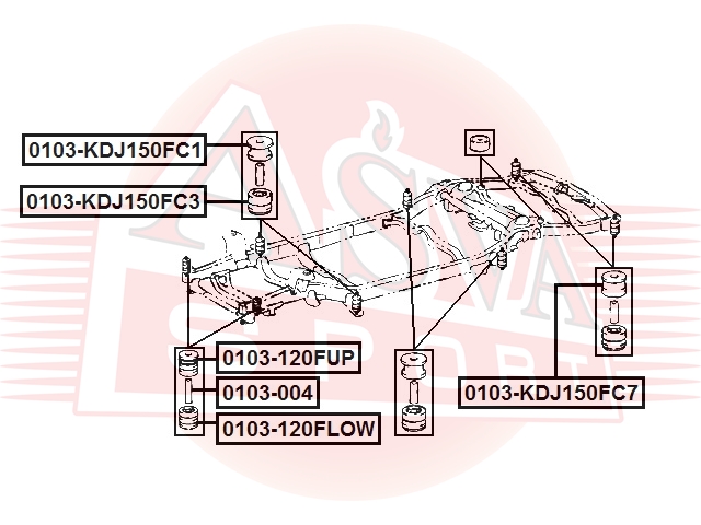 Подушка подрамника Asva                0103-KDJ150FC1