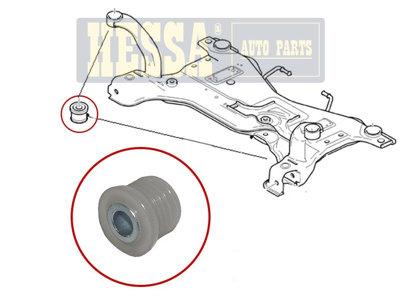 Сайлентблок подрамника передний ford focus II 08-14c-max 03-10 HESSA                ZZXV10037