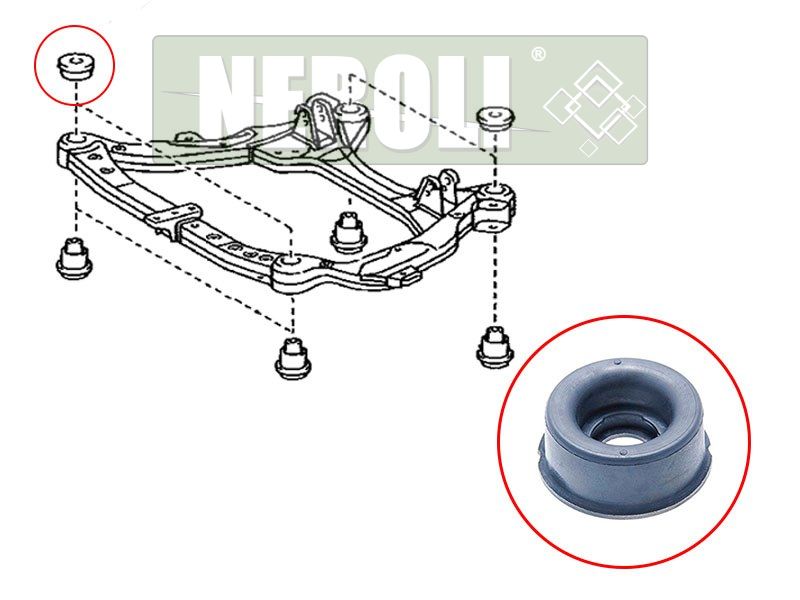 Сайлентблок подрамника lexus rx300350400 03-08rx270300350 08-15harrier 03-12highlanderkluger NEROLI                N1A22728