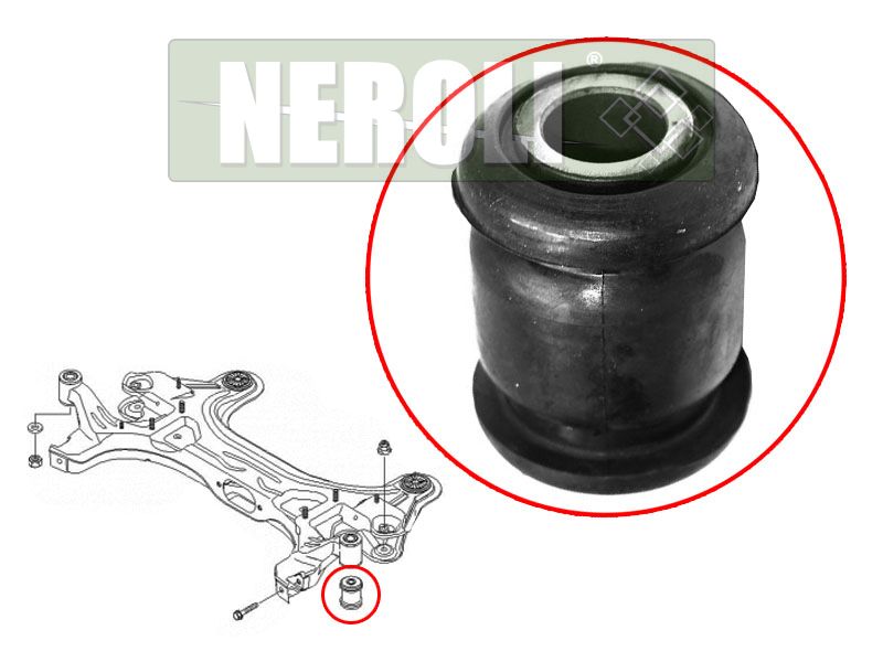 Сайлентблок подрамника передний chevrolet aveo 03-13kalos 03-08 NEROLI                N1A29003