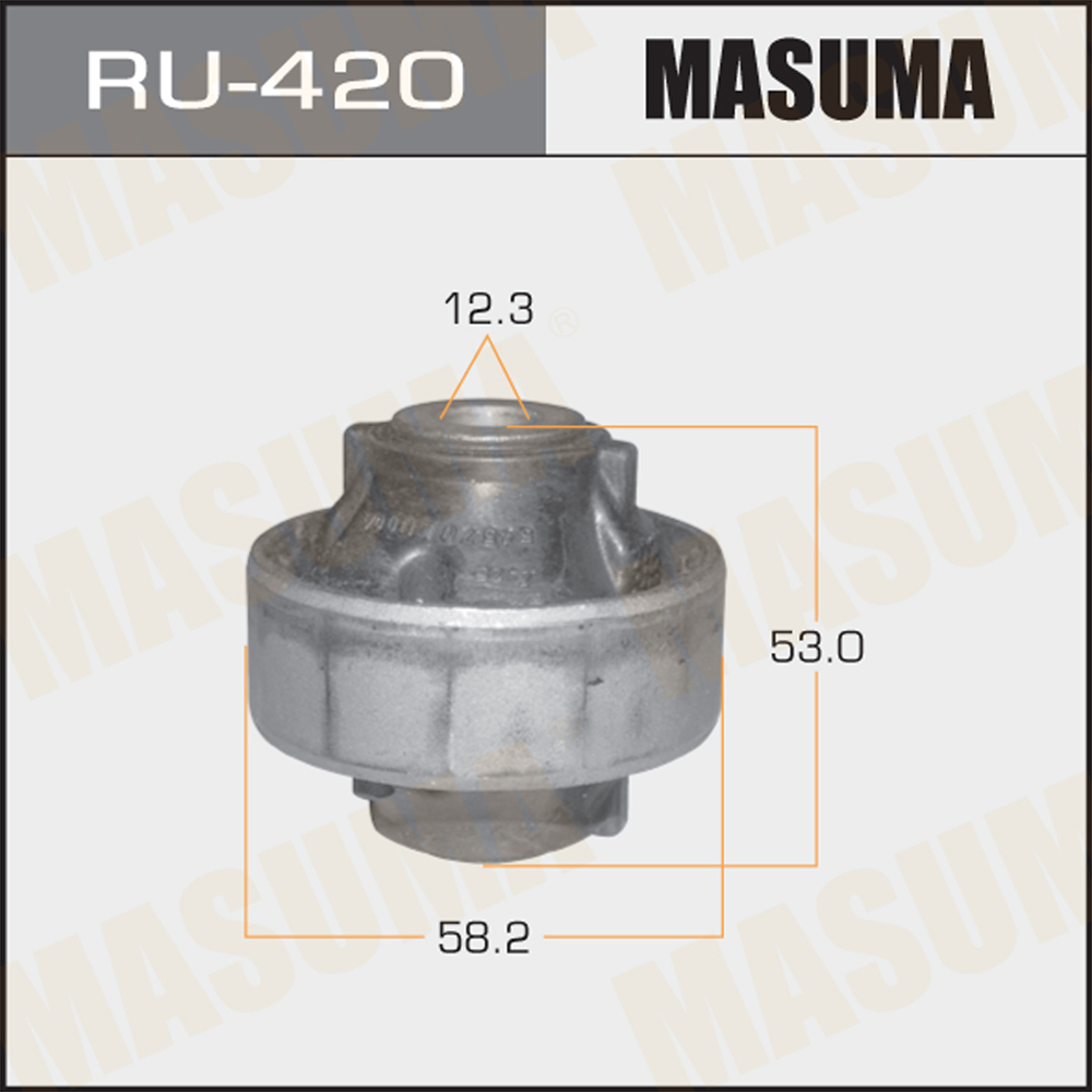 Сайлентблок tiidac11cube z11 march k12 low | перед лев | Masuma                RU-420