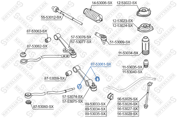 Vin  <020708 kia rio 00> Stellox                8753061SX