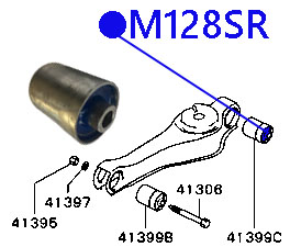 Сблок рычага задней подвески ФОРТУНА                M128SR