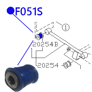 Сайлентблоки полиуретановые 20251-aa021 f051s ФОРТУНА                F051S