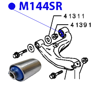 Сайлентблок заднего верхнего рычага ФОРТУНА                M144SR