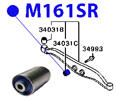 Сайлентблок заднего поперечного рычага ФОРТУНА                M161SR