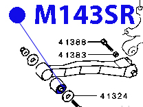 Сайлентблок заднего продольного рычага ФОРТУНА                M143SR