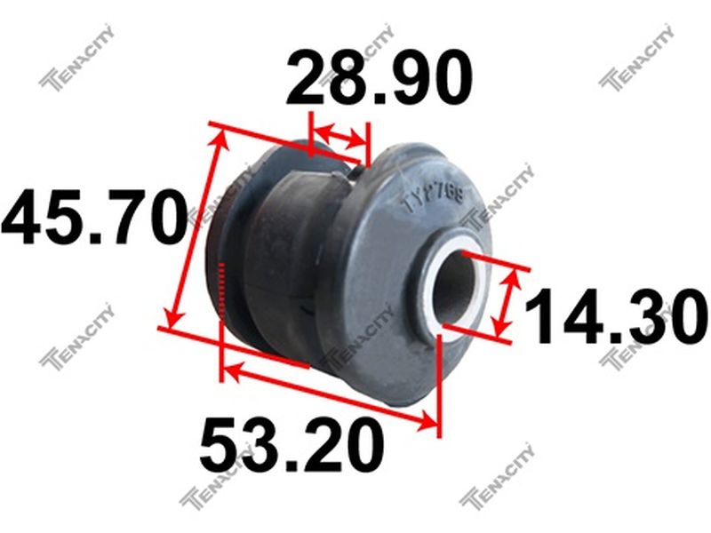 Сайлентблок рычага резиновый  (2545) | зад | Tenacity                AAMTO1248
