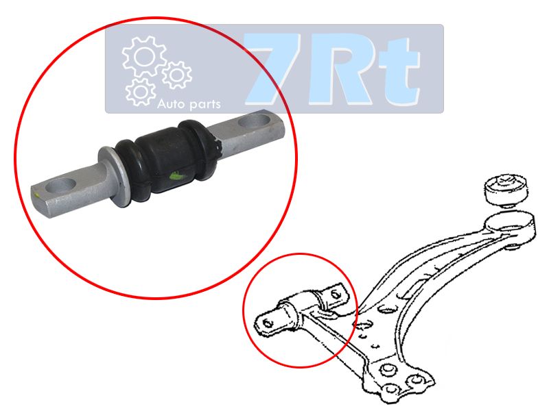 Сайлентблок передний FR нижнего рычага toyota avaloncamryharriermark2windomlexus esrx300 91-03 7RT                DRA25132