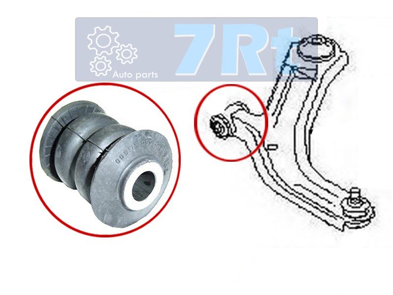 Сайлентблок FR переднего рычага nissan wingroadexpertsylphynotetiidacubemicramarch 02- 7RT                DRA27711