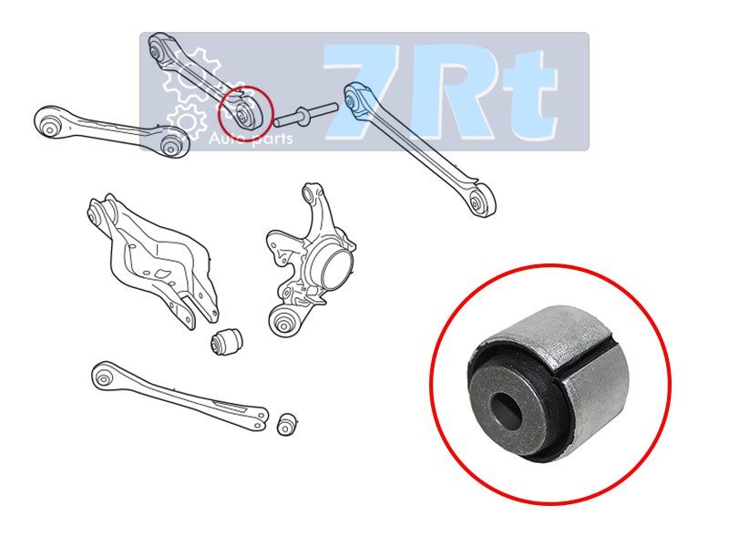 Сайлентблок задней верхней поперечной тяги BMW 1 F2 10-bmw2 F22 12-bmw3 F3 11-bmw4 F3 12- 7RT                DRA61910