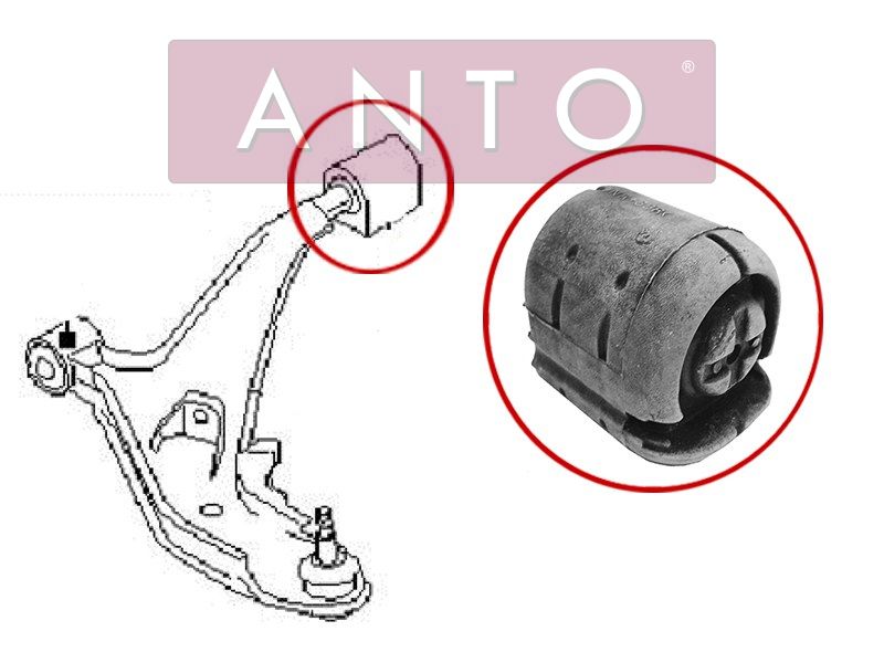 Сайлентблок RR переднего нижнего рычага Nissan Sunny B14 Pulsar N15 Wingroad Y10Liberty 92-99 ANTO                ASB30915
