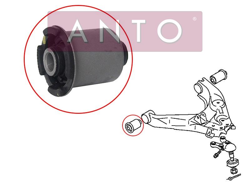 Сайлентблок переднего нижнего рычага передний MMC delical400 94-04 ANTO                ASB50946