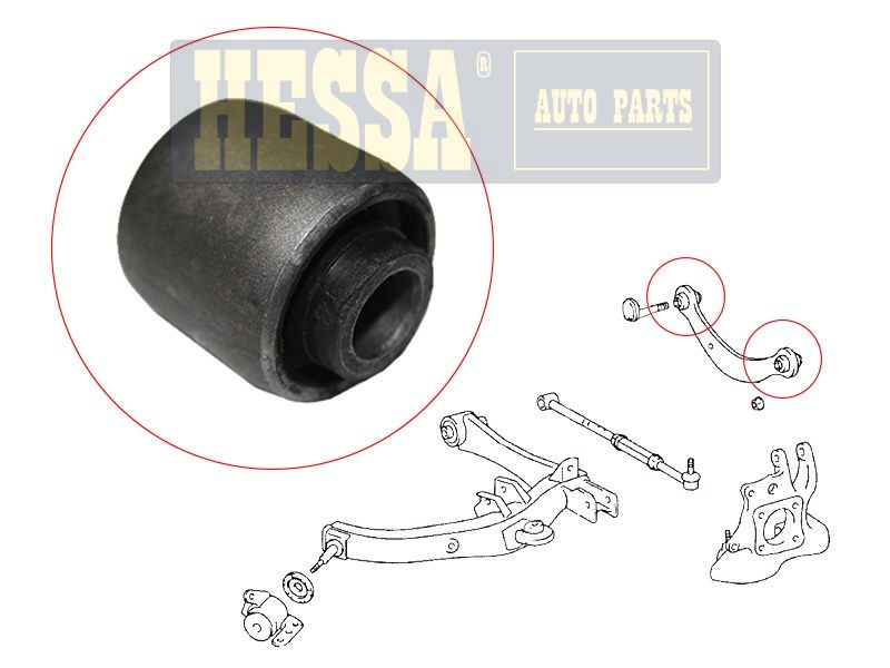 Сайлентблок задней верхней поперечной тяги toyota corollarunxspaciofielder 00-08sientavoltzwis HESSA                ZZXV23111